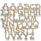 Set of 36 Miniature Unfinished Unpainted Wooden Blank Alphabet Letters 1.75 Inches